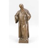 Adolf Jahn (1858-1941), "Nathan der Weise", Bronze, braun patiniert, unsign., im