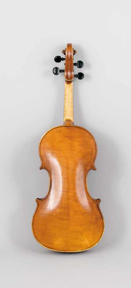 Barock-Geige nach dem Modell von Nicolo Amati aus dem Jahre 1649, Etikett (blaues Papier):"Josef - Image 3 of 3