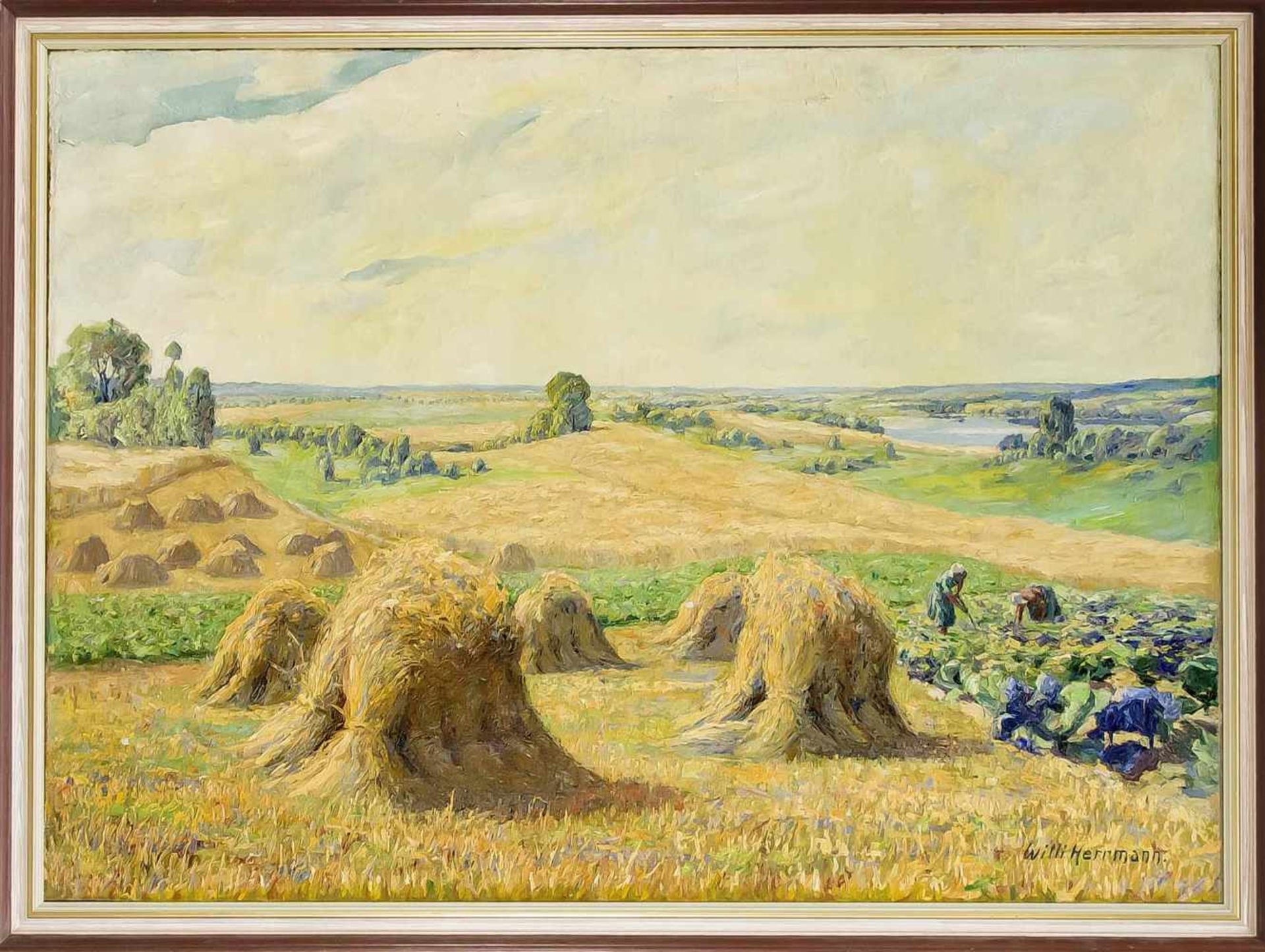 Willi Herrmann (1865-1963), Landschaftsmaler im Stil des Impressionismus ausBerlin-Spandau, tätig in