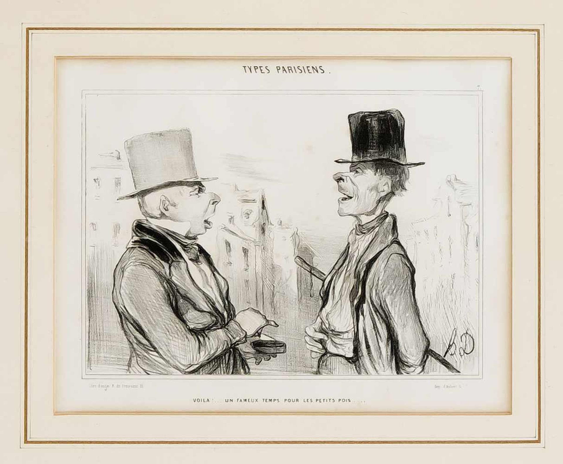 Honoré Daumier (1808-1879) u.a., Konvolut von 4 französischen Karikaturen des 19. Jh.,Lithogr. von - Image 2 of 4