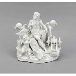 Figurengruppe, Meissen, 19. Jh., Entwurf Michel Victor Acier im Jahr 1772, Allegorie desFeuers aus