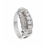 Brillant-Ring WG 585/000 mit Brillanten, zus. 0,80 ct TW-W/SI, RG 57, 6,3 gBrilliant ring WG 585/000