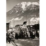 Toni Schneiders (1920-2006), zwei Photographien, "Postbus in Oberstdorf/Allgäu",Vintageprint mit dem