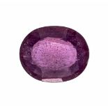 Rubin 7,43 ct, oval fac., 14,2 x 11,6 x 4,8 mmRuby 7.43 ct, oval fac., 14.2 x 11.6 x 4.8 mm- - -22.