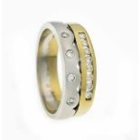 Brillant-Ring GG/WG 585/000 mit 12 Brillanten, zus. 0,24 ct W/SI-PI, RG 55, 5,9 gBrilliant Ring GG /