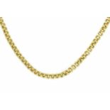 Collier GG 750/000 ungest., gepr., Gliederkette, D. 5 mm, Kastenschließe mit SI-Acht, L.45,5 cm,