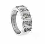 Diamant-Ring WG 585/000 mit 40 Diamanten, zus. 0,24 ct l.get.W/SI-PI, RG 56, 6,0 gDiamond ring WG