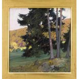 Johannes Rudolphi (1877-1950), deutscher Landschaftsmaler des Post-Impressionismus, tätigin Potsdam,