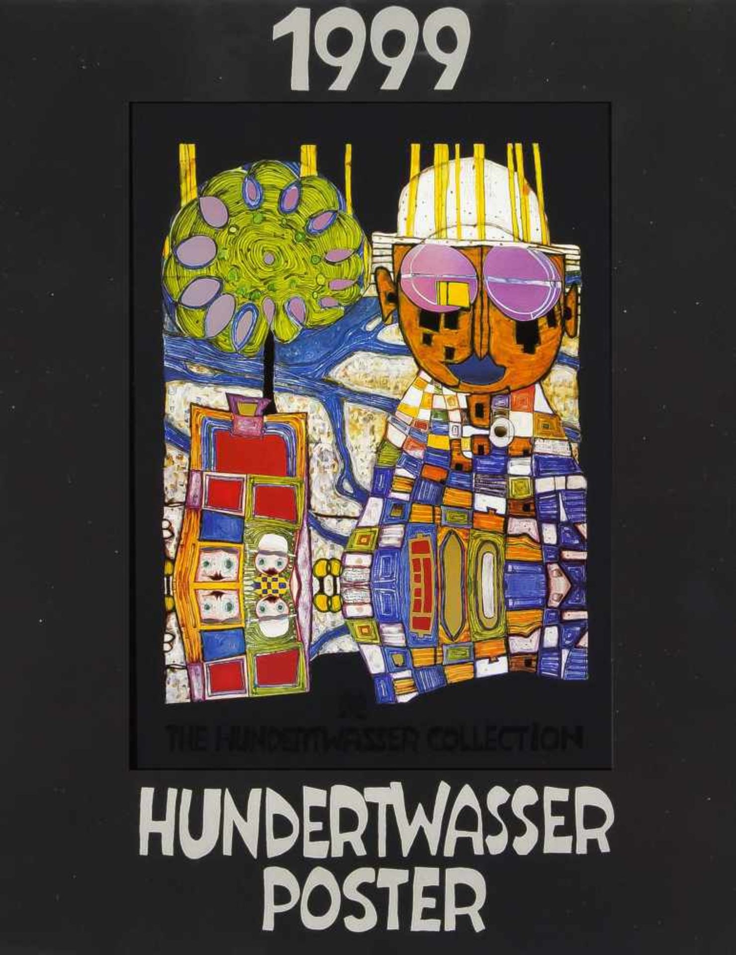 Friedensreich Hundertwasser (1928-2000), drei Poster, eines mit Metallfolienprägung,unger., bis - Bild 3 aus 3