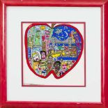 James Rizzi (1950-2011), "Life in the big apple", Farbserigraphie auf leichtem Karton, u.re.