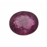 Rubin 12,04 ct, oval fac., Maße 13,8 x 12,1 x 7,6 mmRuby 12.04 ct, oval fac., Dimensions 13.8 x 12.1