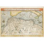 Ortelius, zwei historische Karten von Nordafrika und Österreich aus dem "Theatrum OrbisTerrarum"