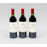 3 Flaschen Chateau La Fleur Milon 1978, Appellation Pauillac Controlée (Mis en bouteilleau Chateau),