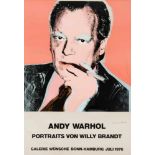 Andy Warhol (1928-1987), "Portaits von Willy Brandt", 1976, Farbserigraphie auf Papier,