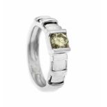 Brillant-Ring WG 585/000 mit einem Brillanten 0,50 ct getönt/VS, RG 55, 4,9 gBrilliant ring WG 585/