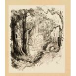 Emil Orlik (1870-1932), Tanzende auf einer Waldlichtung, Lithographie auf Velin, u. re.handsign.,