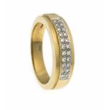 Brillant-Ring Christ GG/WG 585/000 mit 22 Brillanten, zus. 0,11 ct W/SI, RG 54, 5,4 gBrillant Ring