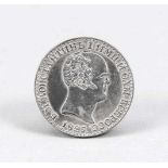 Konstantin-Rubel von 1825, Abschlag, Zinn versilbert, D. 3,5 cm, Gewicht 17,4 g- - -22.69 % buyer'