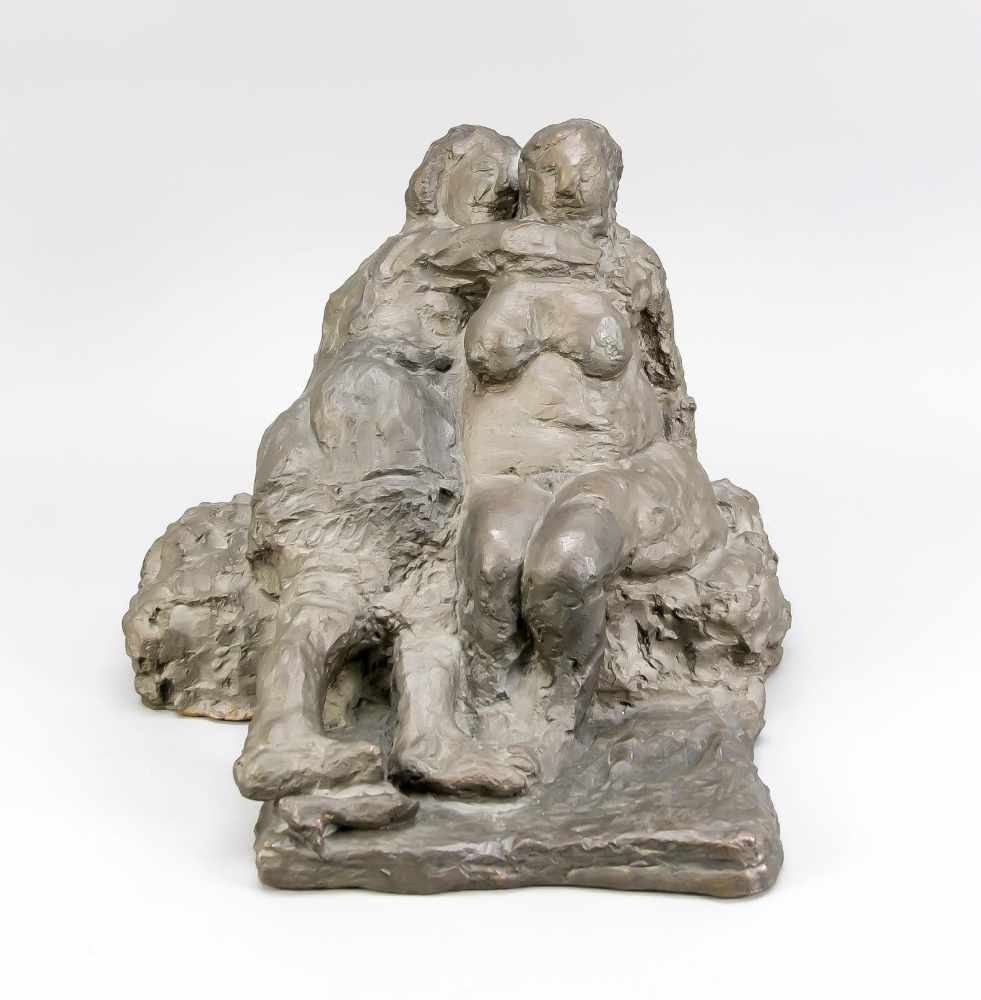 Alfred Hrdlicka (1928-2009), "Sappho", Bronze, patiniert, signiert, datiert (1957-72) u.