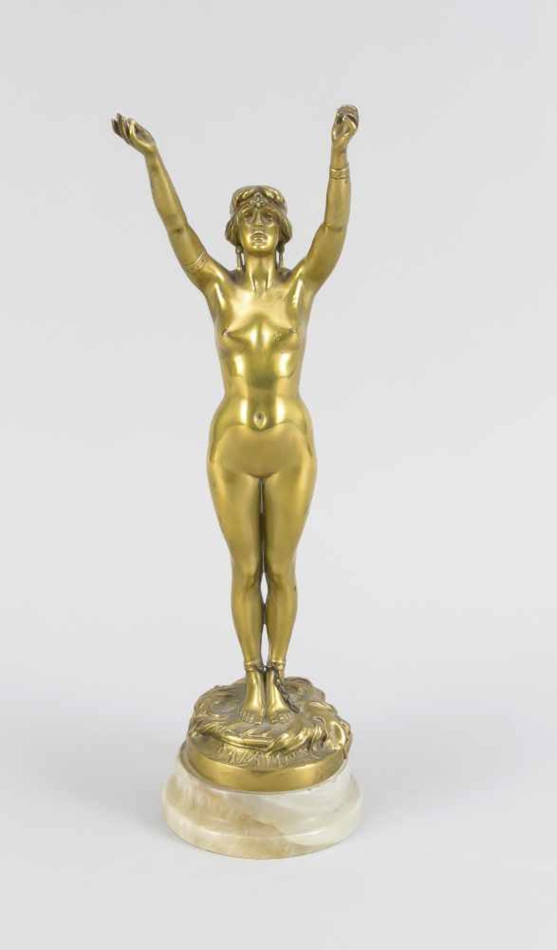 Paul Eugene Breton (1868-1932), frz. Bildhauer des Art-Nouveau, "Salammbo", Tochter deskarthagischen