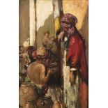 Frederick Arthur Bridgman (1847-1928), us-amerikanischer Maler, orientalische Basarszene,Öl auf