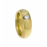 Brillant-Ring GG 585/000 mit einem Brillanten 0,22 ct W/VS, RG 49, 10,0 gBrillant Ring GG 585/000