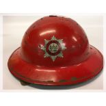 METAL FIRE HELMET WITH BADGE FOR NORWICH