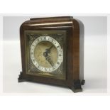 WALNUT MANTLE CLOCK BY ELLIOTT, RETAILED