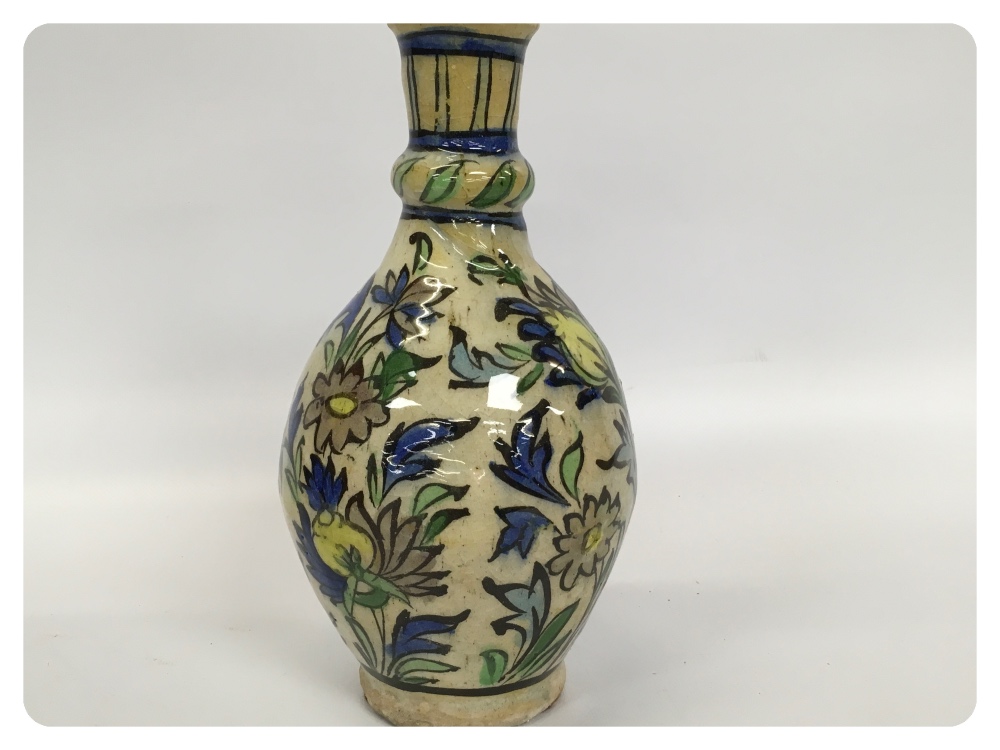 19TH CENTURY "IZNIK" TYPE VASE, DECORAT