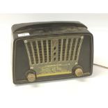 A PHILIPS BAKELITE RADIO