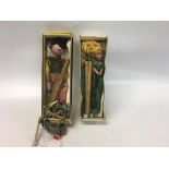 TWO VINTAGE PELHAM PUPPETS IN ORIGINAL B