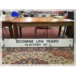 EDGEWARE LINE TRAINS PLATFORM ONE ENAMEL