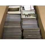 BOX OF MIXED POSTCARDS, MAINLY UK VIEWS,