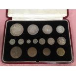 GB COINS: 1937 SPECIMEN PROOF SET IN ORI