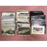 SMALL BOX MIXED POSTCARDS, RAILWAY, ROYA