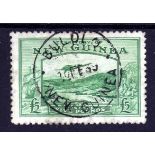 NEW GUINEA: 1935 £5 EMERALD GREEN USED C