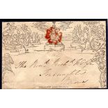 GB: 1840 MULREADY 1d ENVELOPE, A154 USED