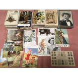 SMALL BOX SUBJECT POSTCARDS (APPROX 350)