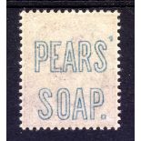 GB: 1881 1d LILAC MNH WITH 'PEARS' SOAP