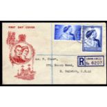 GB: 1948 SILVER WEDDING ILLUSTRATED FDC,