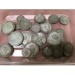 GB COINS: TUB OF PRE '20 SILVER, FACE AP