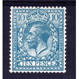 GB: 1924-6 BLOCK CYPHER 10d INVERTED WMK