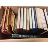 LARGE BOX ALL WORLD IN 29 STOCKBOOKS OR