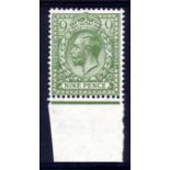 GB: 1924-6 BLOCK CYPHER 9d INVERTED WMK