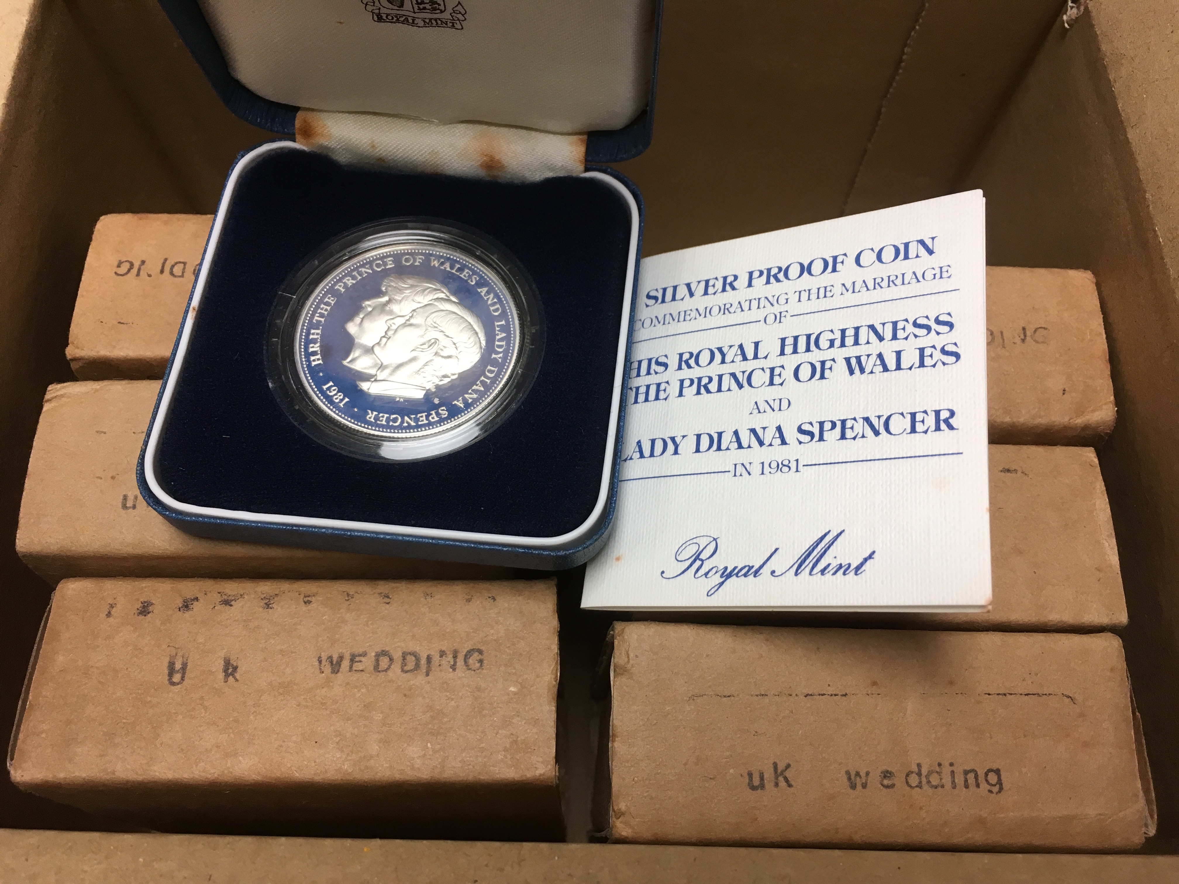 GB COINS: 1981 ROYAL WEDDING SILVER PROO