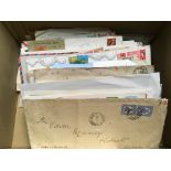 BOX OF COVERS, CARDS, STATIONERY, ETC.,