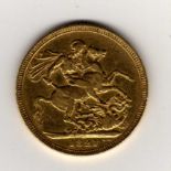 GOLD COINS: GB SOVEREIGN 1821
