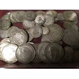 GB COINS: TUB OF PRE '47 SILVER, FACE AP