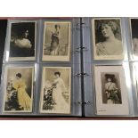 ALBUM OF MIXED POSTCARDS THEATRICAL, UK