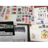 CHINA: MIXED LOT ON LEAVES FDC INCLUDING